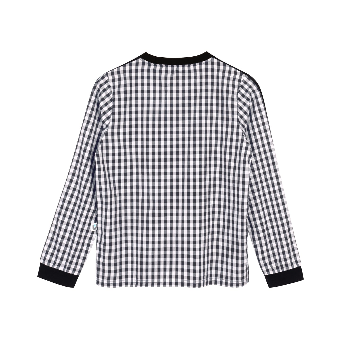 Gingham Crew L/S - Black