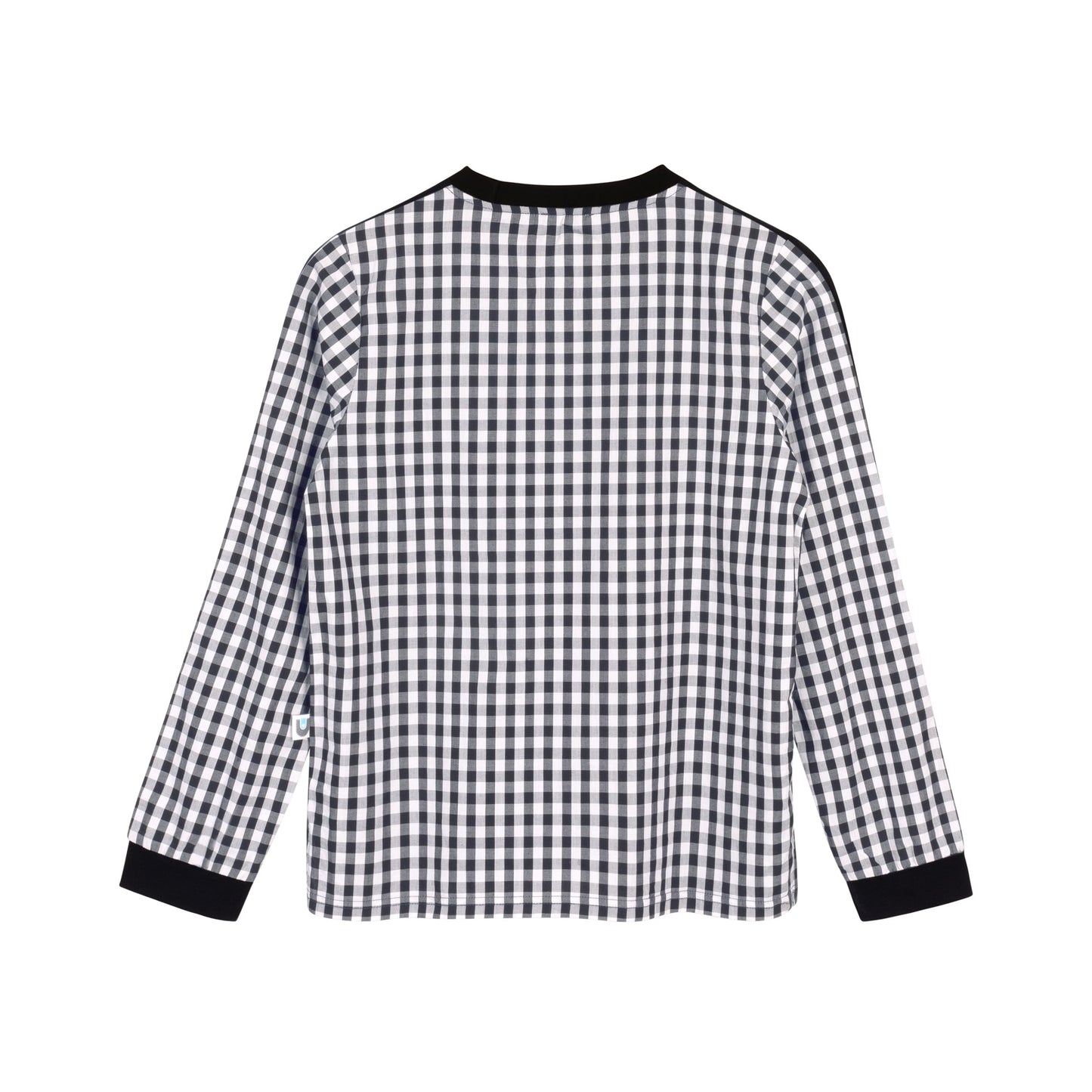 Gingham Polo L/S - Black