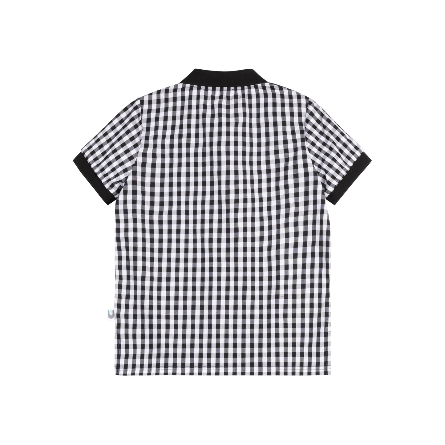 Gingham Polo S/S - Black