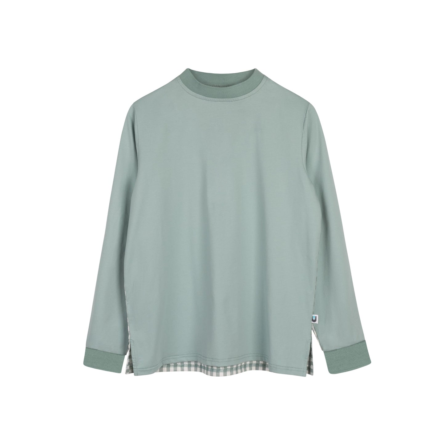 Gingham Crew L/S - Green