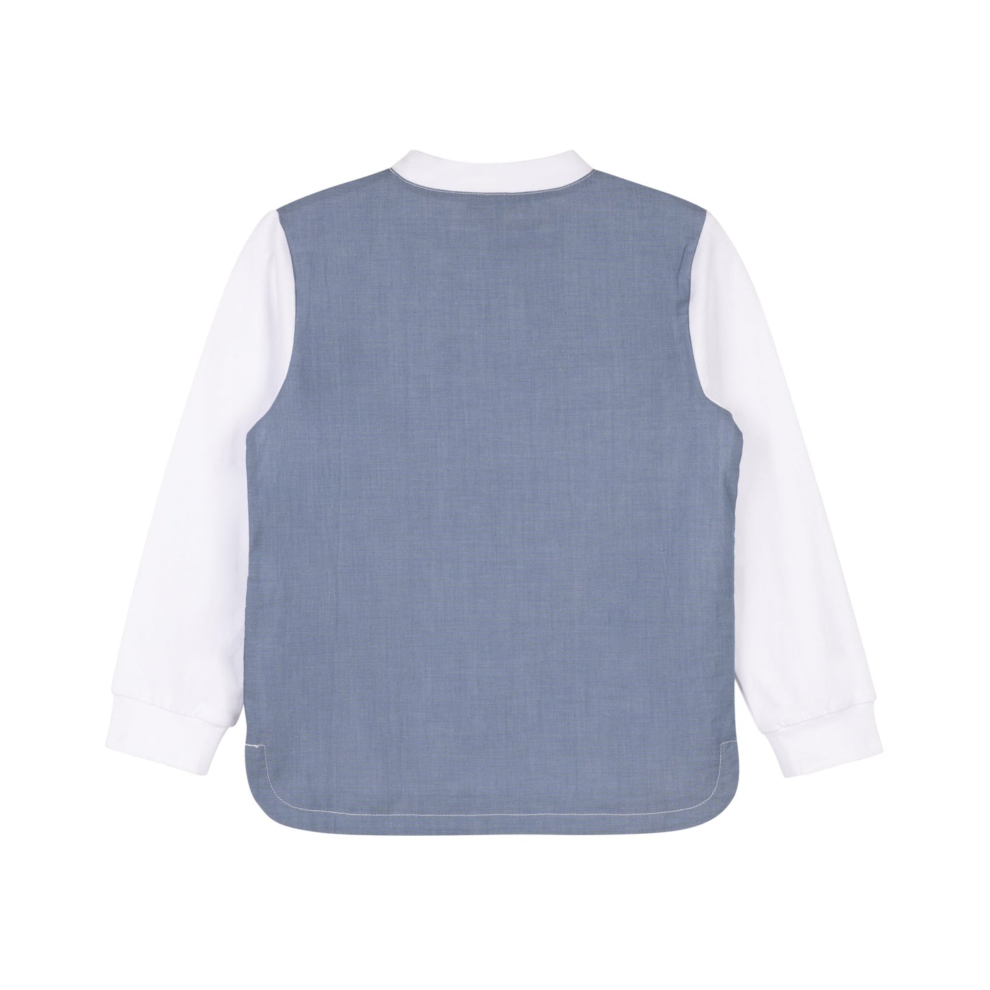 Chambray Top L/S - Navy
