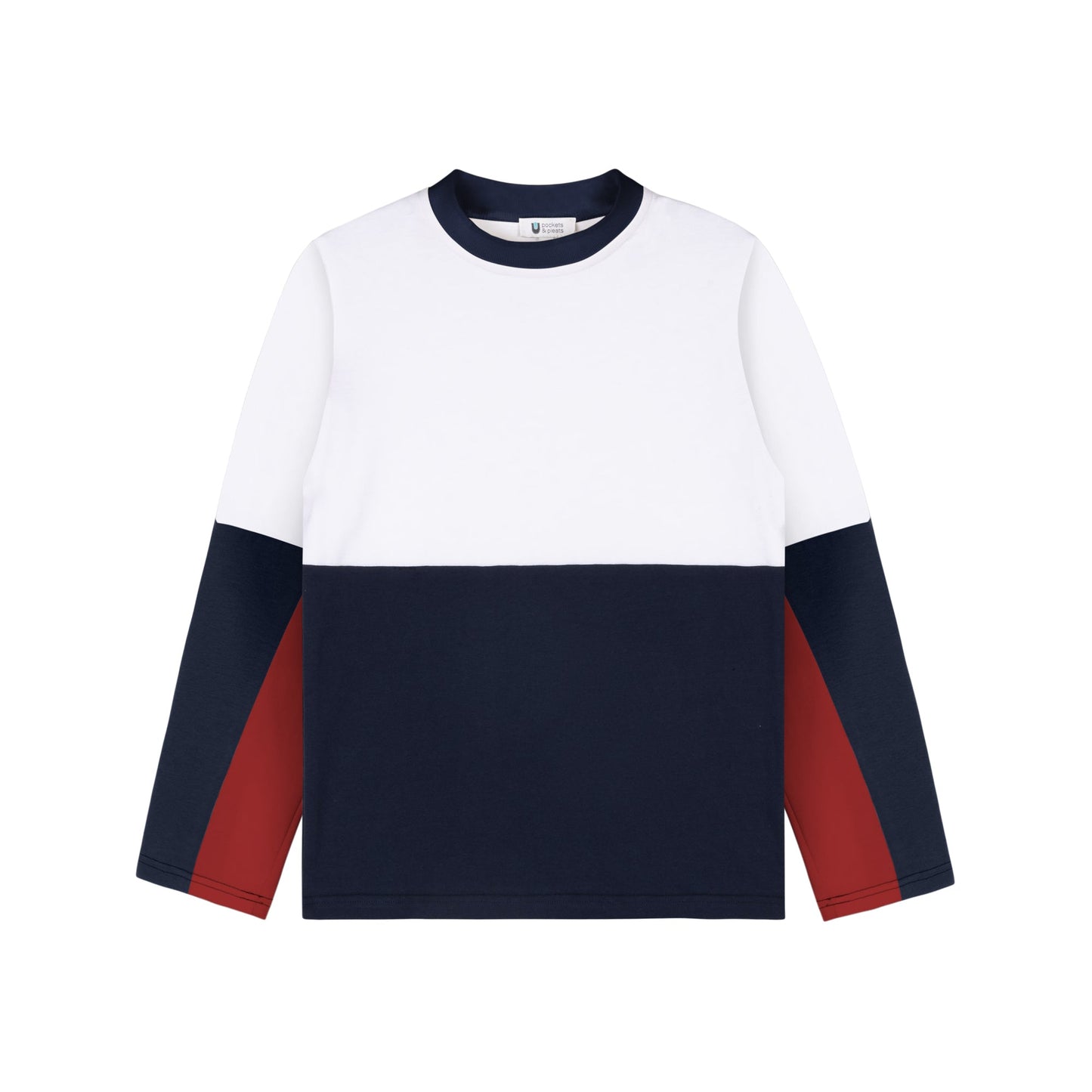 Colorblock Sleeve Crew L/S