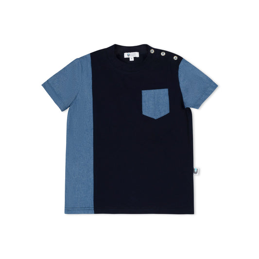 Drop Waisted Crew S/S - Chambray