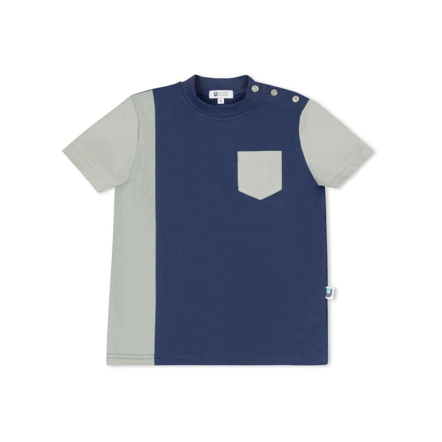 Drop Waisted Crew S/S - Chambray