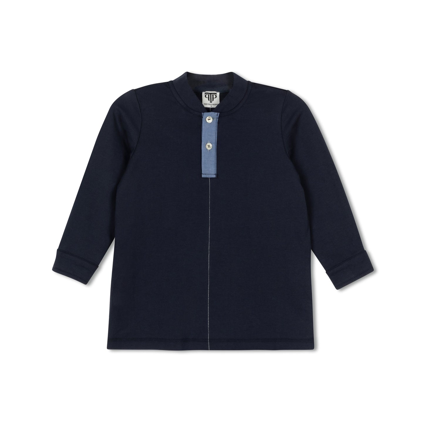 Floral Patchwork Roll Tab Crew