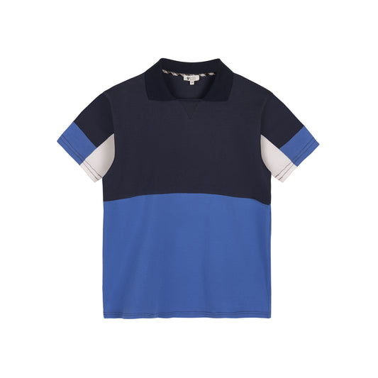 Colorblock Sleeve Polo S/S - Blue
