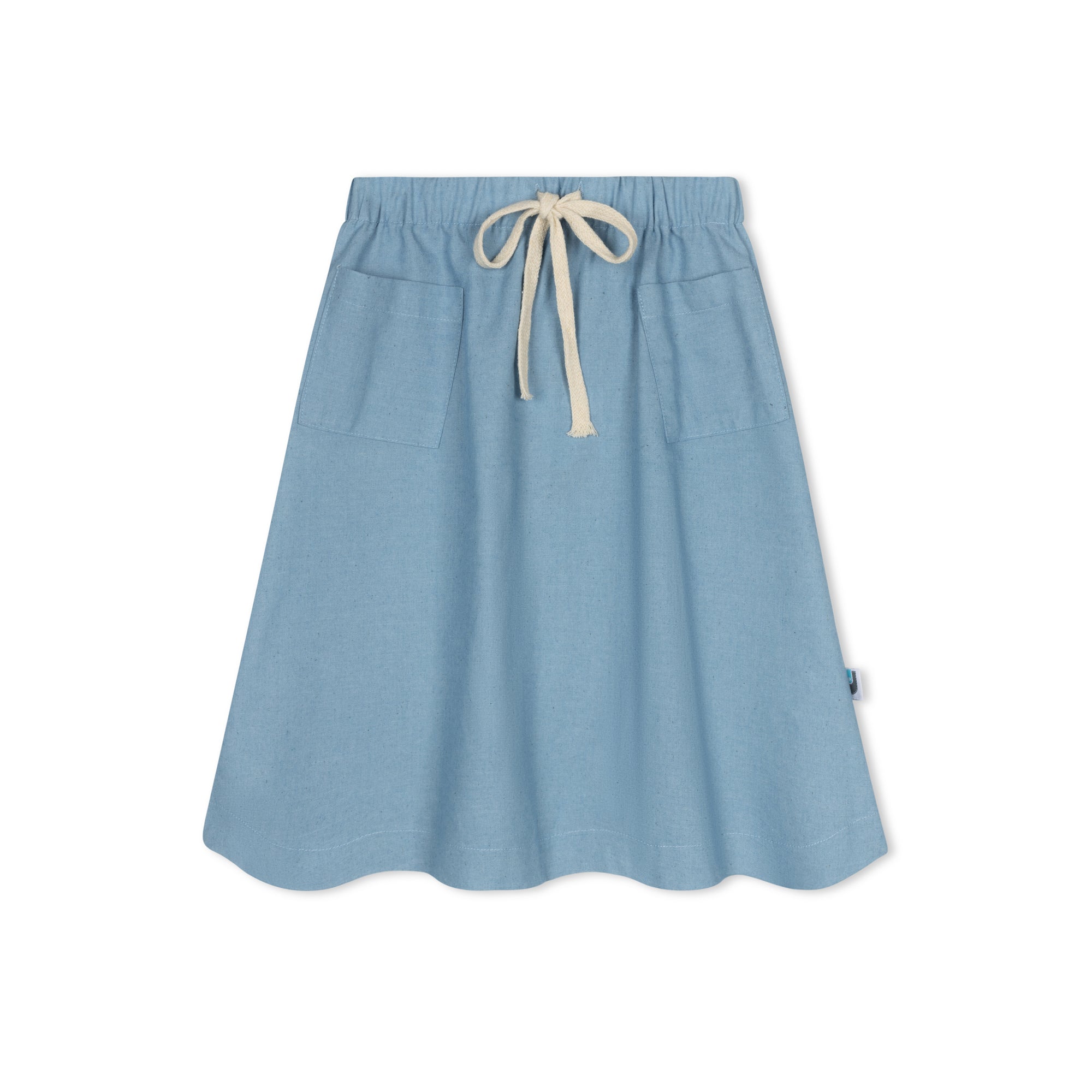 Basic Chambray Skirt – Pockets & Pleats