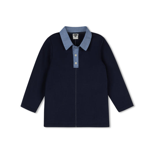 Floral Patchwork Polo L/S